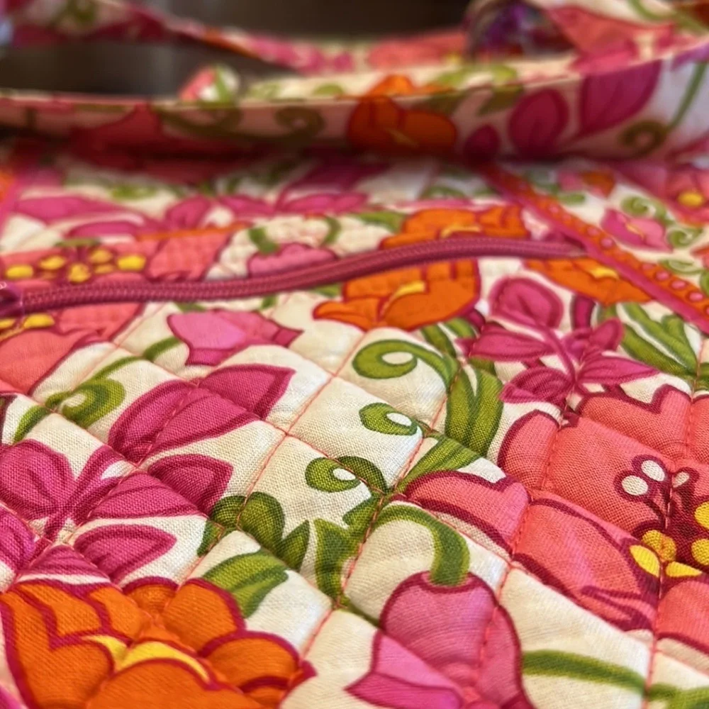 Vera Bradley Spring Floral Quilted Crossbody Bag - Picture 12 of 12